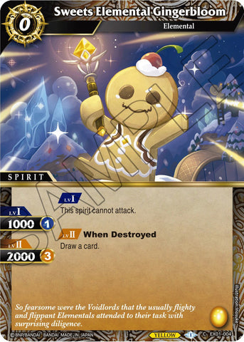 Sweets Elemental Gingerbloom (EX01-004) [Expansion Set 01: Elemental Spark]
