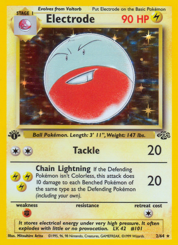 Electrode (2/64) [Jungle 1st Edition] - Pokémon