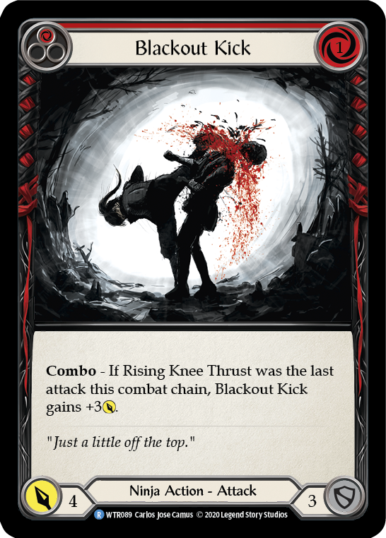 Blackout Kick (Red) [U-WTR089] (Welcome to Rathe Unlimited)  Unlimited Normal - Flesh And Blood