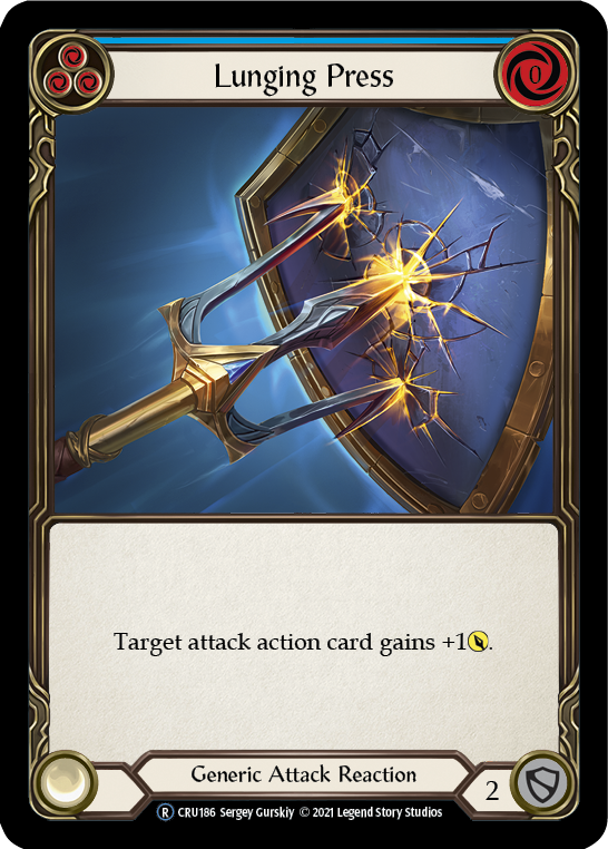 Lunging Press (Rainbow Foil) [CRU186-RF] Unlimited Rainbow Foil