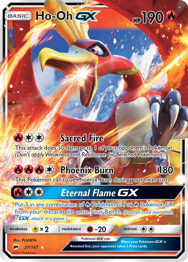 Ho-Oh GX (21/147) [Sun & Moon: Burning Shadows] - Pokémon