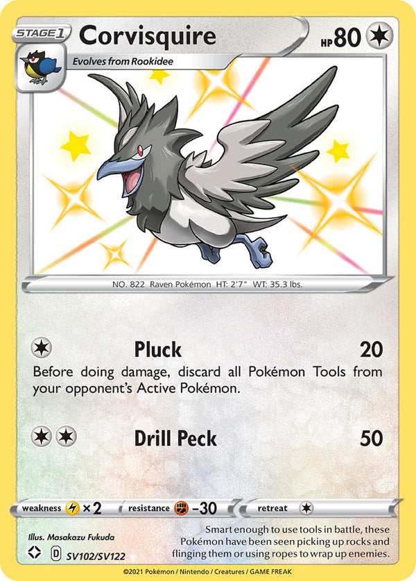 Corvisquire (SV102/SV122) [Sword & Shield: Shining Fates] - Pokémon