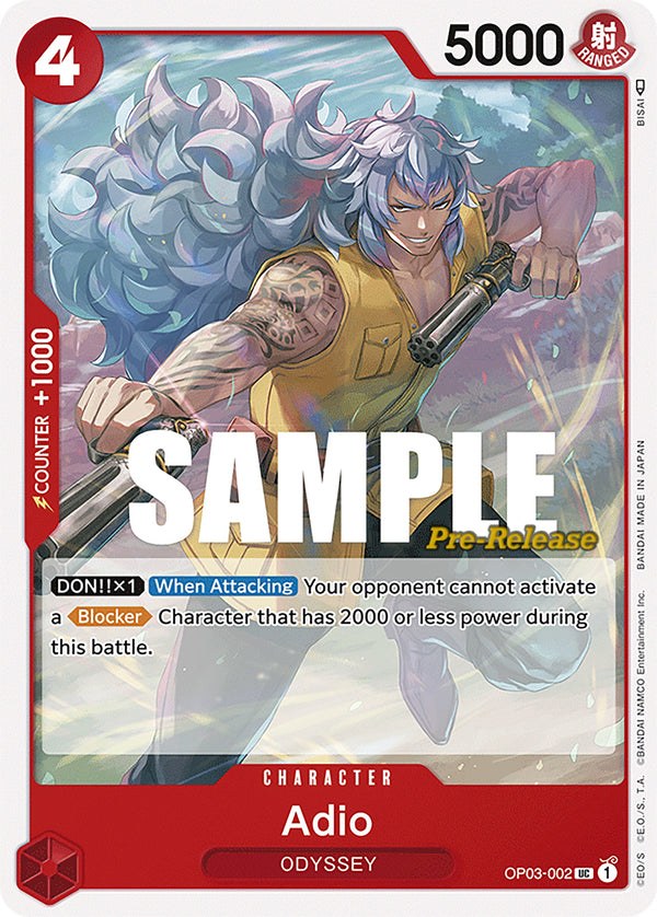 Adio [Pillars of Strength Pre-Release Cards] - Bandai