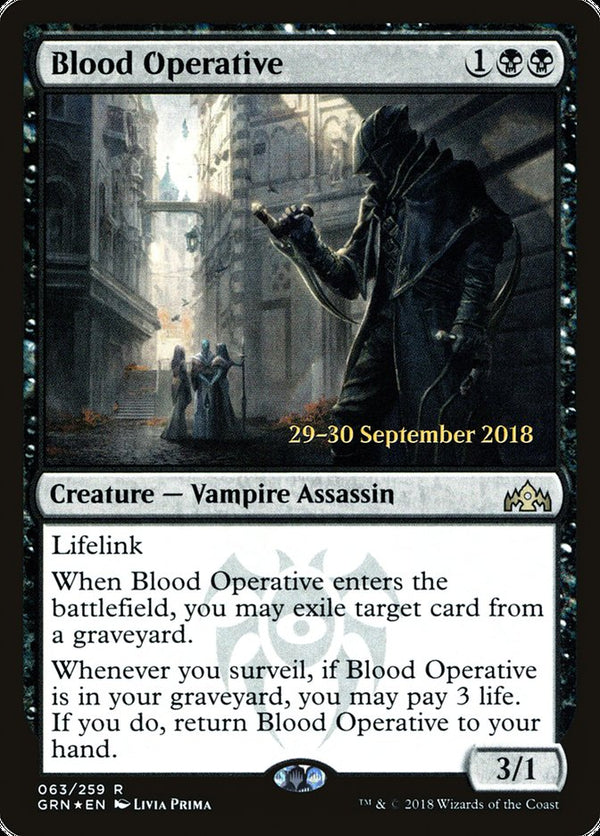 Blood Operative  [Guilds of Ravnica Prerelease Promos] - Magic: The Gathering