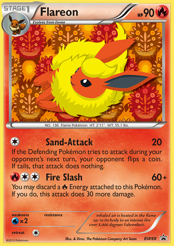Flareon (BW88) [Black & White: Black Star Promos] - Pokémon