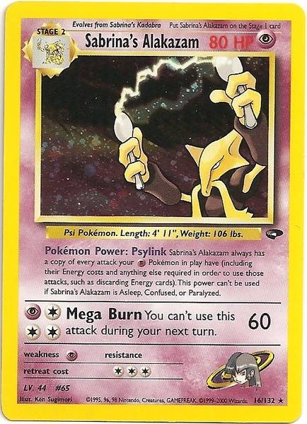 Sabrina's Alakazam (16/132) [Gym Challenge Unlimited] - Pokémon