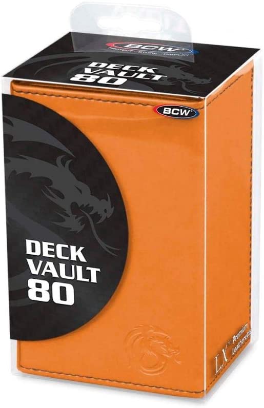 BCW Leatherette Deck Locker LX holds 80 Collectible Gaming Cards plus Dice