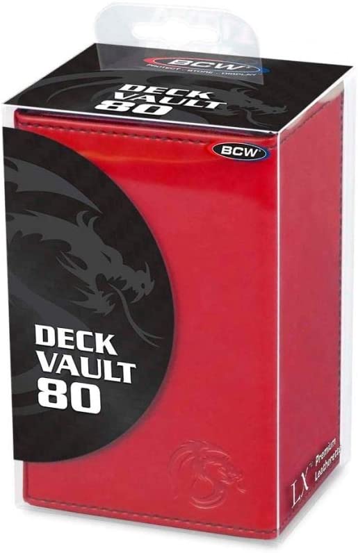 BCW Leatherette Deck Locker LX holds 80 Collectible Gaming Cards plus Dice