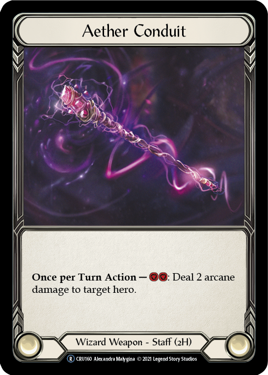 Aether Conduit (Rainbow Foil) [CRU160-RF] Unlimited Rainbow Foil - Flesh And Blood