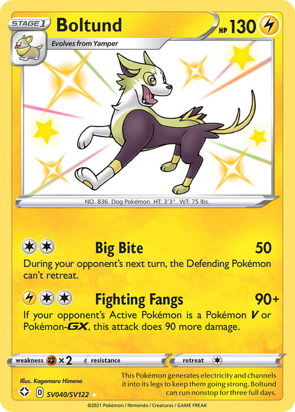 Boltund (SV040/SV122) [Sword & Shield: Shining Fates] - Pokémon