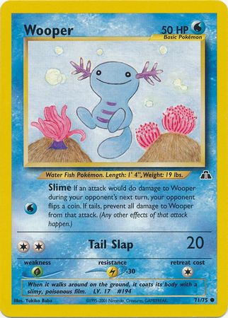 Wooper (71/75) [Neo Discovery Unlimited] - Pokémon