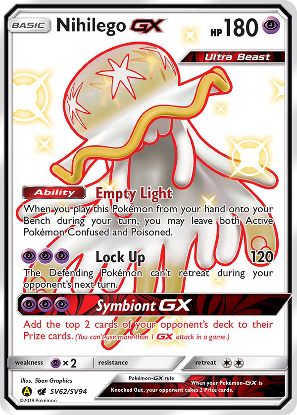 Nihilego GX (SV62/SV94) [Sun & Moon: Hidden Fates - Shiny Vault] - Pokémon
