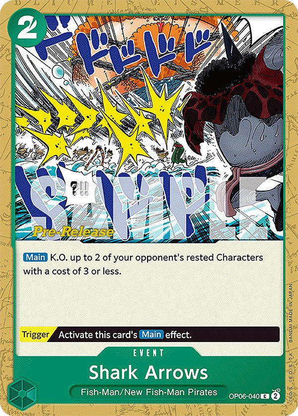 Shark Arrows [Wings of the Captain Pre-Release Cards] - Bandai