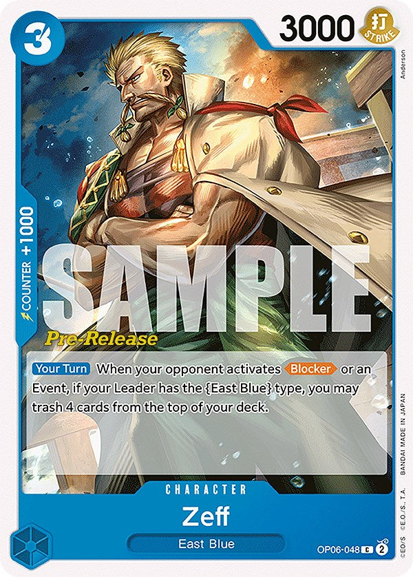 Zeff [Wings of the Captain Pre-Release Cards] - Bandai