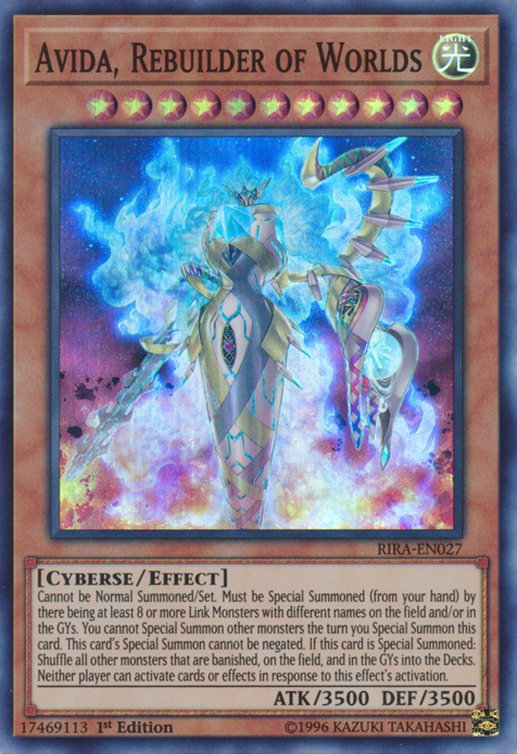 Avida, Rebuilder of Worlds [RIRA-EN027] Super Rare