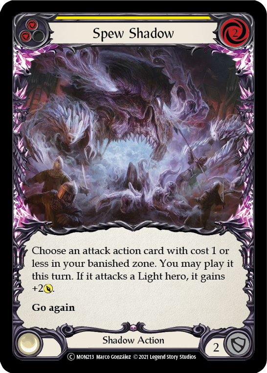 Spew Shadow (Yellow) [U-MON213] Unlimited Normal - Flesh And Blood