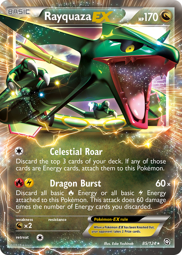 Rayquaza EX (85/124) [Black & White: Dragons Exalted] - Pokémon