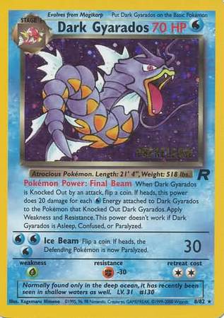 Dark Gyarados (8/82) (Prerelease Promo) [Team Rocket Unlimited] - Pokémon