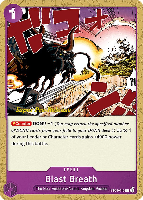 Blast Breath [Super Pre-Release Starter Deck: Animal Kingdom Pirates] - Bandai