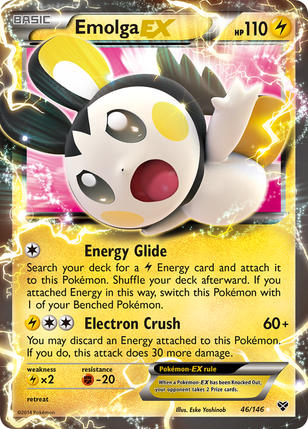 Emolga EX (46/146) [XY: Base Set] - Pokémon