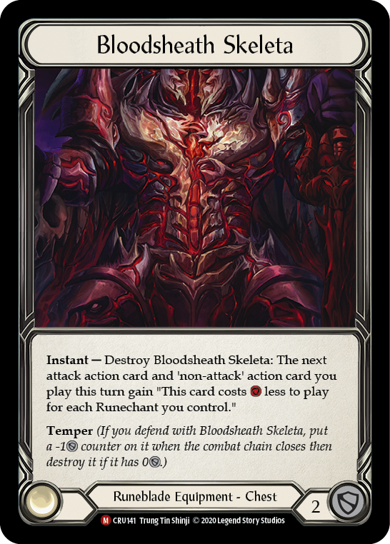 Bloodsheath Skeleta [CRU141] 1st Edition Normal - Flesh And Blood
