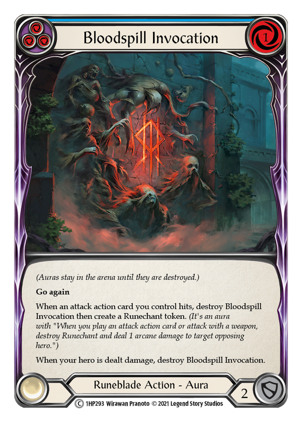 Bloodspill Invocation (Blue) [1HP293] - Flesh And Blood