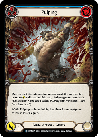 Pulping (Blue) (Rainbow Foil) [U-MON225-RF] Unlimited Rainbow Foil