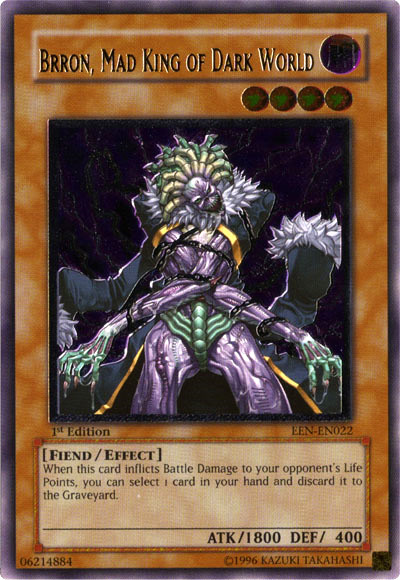 Brron, Mad King of Dark World [EEN-EN022] Ultimate Rare