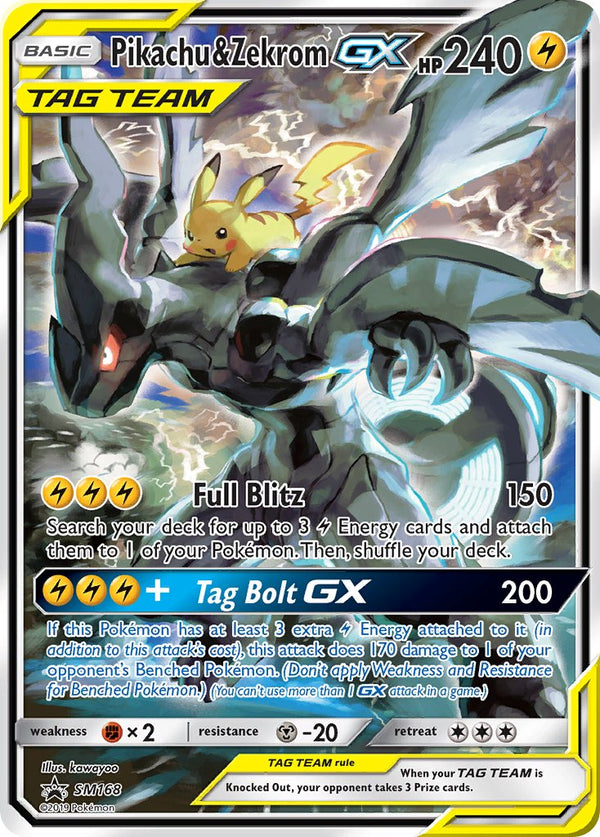 Pikachu & Zekrom GX (SM168) [Sun & Moon: Black Star Promos] - Pokémon