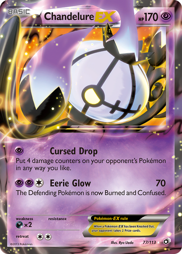 Chandelure EX (77/113) [Black & White: Legendary Treasures] - Pokémon