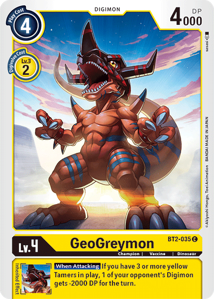 GeoGreymon [BT2-035] [Release Special Booster Ver.1.5] - Digimon
