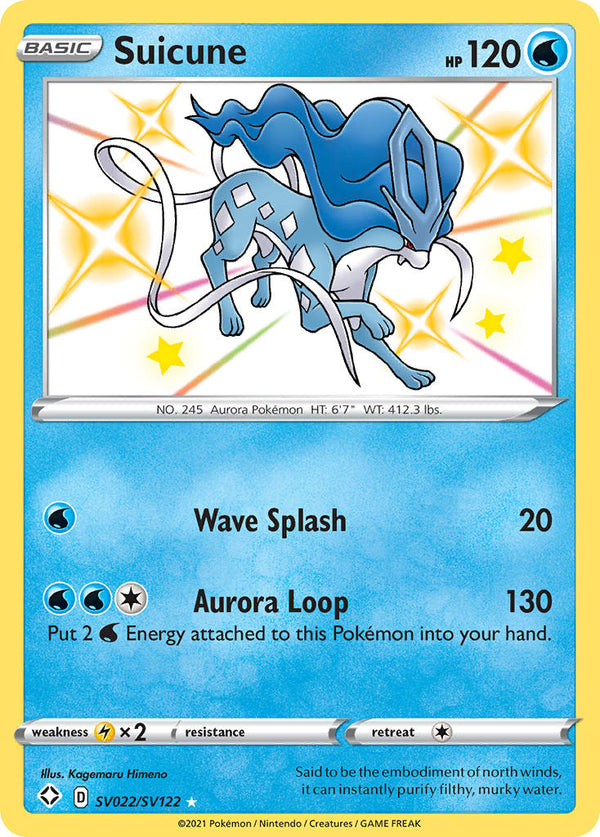 Suicune (SV022/SV122) [Sword & Shield: Shining Fates] - Pokémon