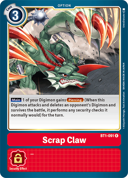 Scrap Claw [BT1-091] [Release Special Booster Ver.1.5] - Digimon