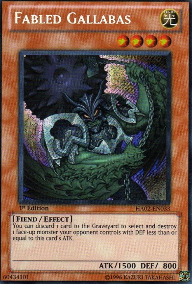 Fabled Gallabas [HA02-EN033] Secret Rare