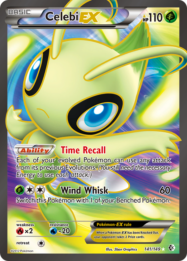 Celebi EX (141/149) [Black & White: Boundaries Crossed] - Pokémon