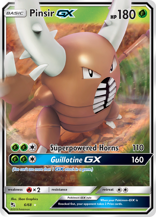 Pinsir GX (6/68) [Sun & Moon: Hidden Fates] - Pokémon