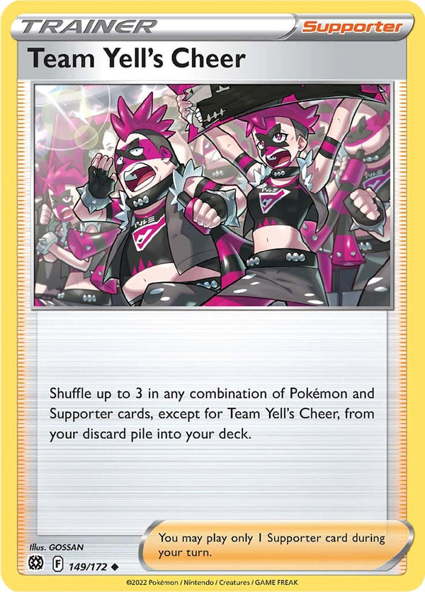 Team Yell's Cheer (149/172) [Sword & Shield: Brilliant Stars] - Pokémon