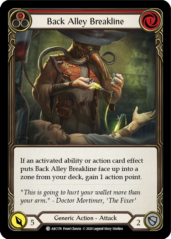 Back Alley Breakline (Red) [ARC176] Unlimited Rainbow Foil