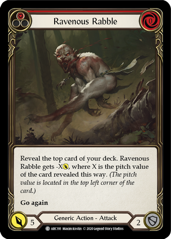 Ravenous Rabble (Red) [ARC191] Unlimited Normal