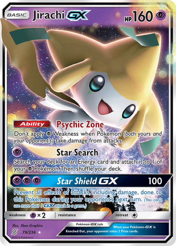 Jirachi GX (79/236) [Sun & Moon: Unified Minds] - Pokémon