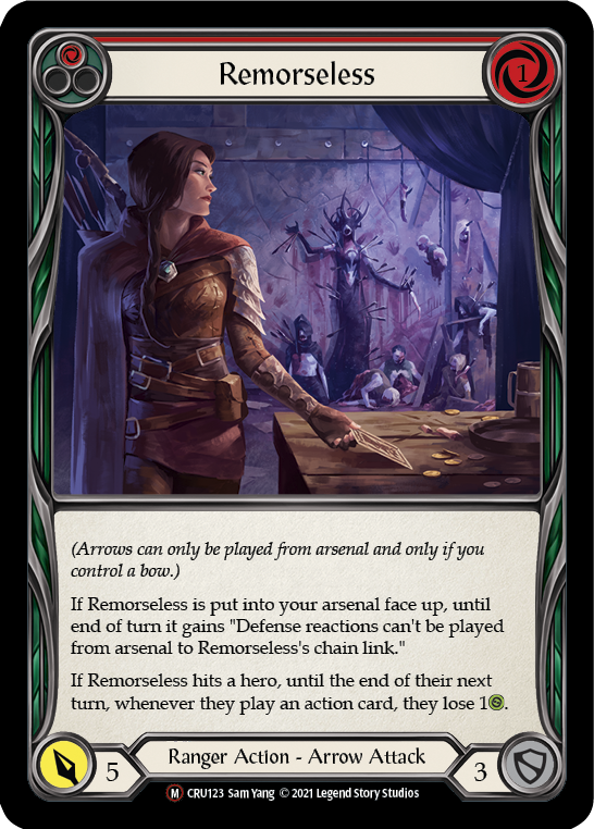Remorseless (Rainbow Foil) [CRU123-RF] Unlimited Rainbow Foil