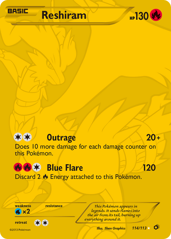 Reshiram (114/113) [Black & White: Legendary Treasures] - Pokémon