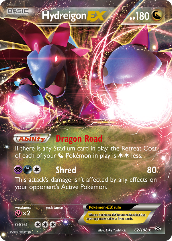 Hydreigon EX (62/108) [XY: Roaring Skies] - Pokémon
