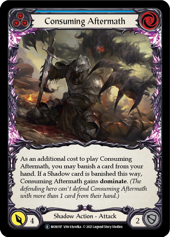 Consuming Aftermath (Blue) [U-MON197] Unlimited Normal - Flesh And Blood