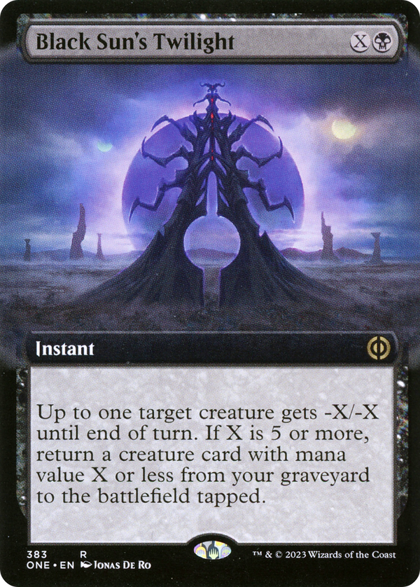 Black Sun's Twilight (Extended Art) [Phyrexia: All Will Be One] - Magic: The Gathering