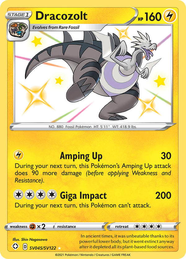Dracozolt (SV045/SV122) [Sword & Shield: Shining Fates] - Pokémon