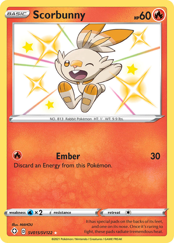 Scorbunny (SV015/SV122) [Sword & Shield: Shining Fates] - Pokémon