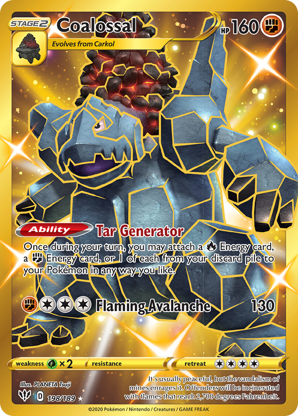 Coalossal (198/189) [Sword & Shield: Darkness Ablaze] - Pokémon