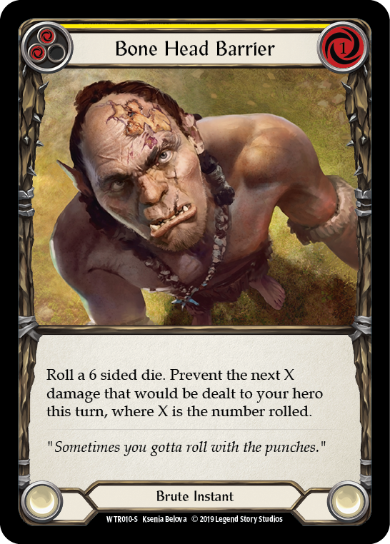 Bone Head Barrier [WTR010-S] Alpha Print Normal - Flesh And Blood