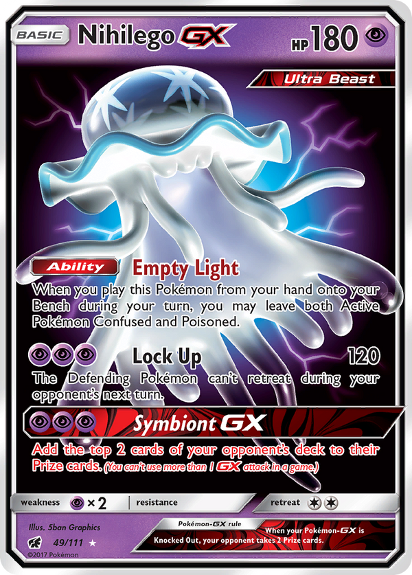 Nihilego GX (49/111) [Sun & Moon: Crimson Invasion] - Pokémon